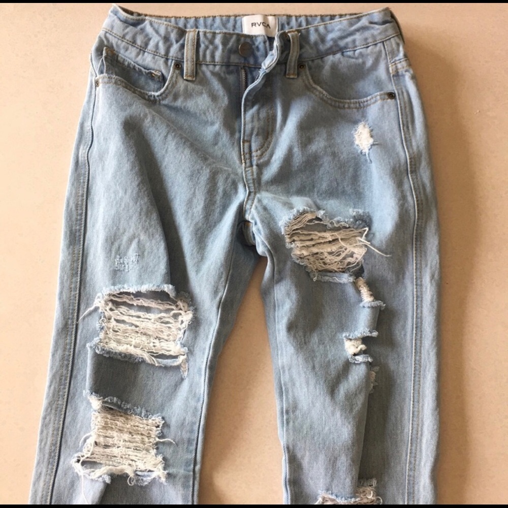 RVCA destroyed jeans